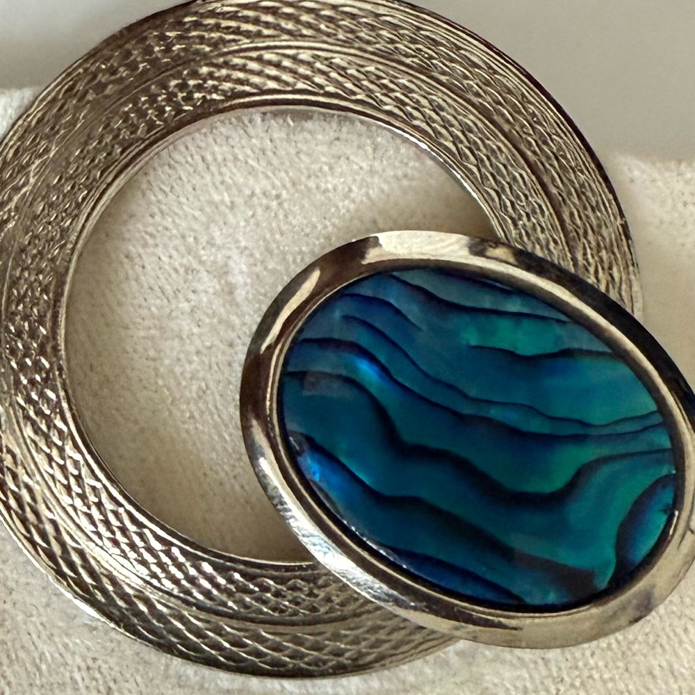 Fifth Avenue Collection Silver and Blue Statement Earrings